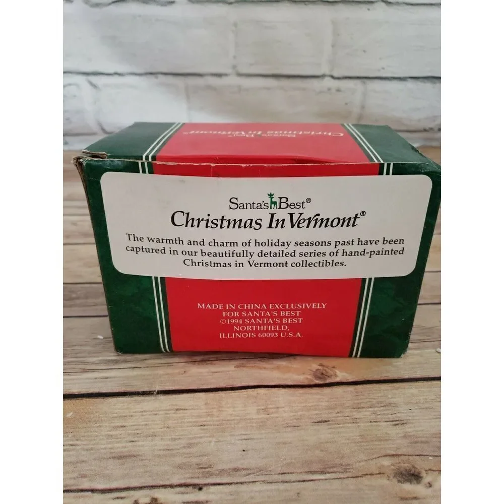 Santa's Best Christmas In Vermont Village accessory snowman merry christmas